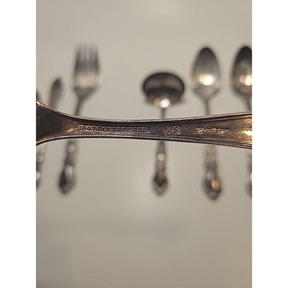 1847 Rogers Bros. HERITAGE Stainless IS Silverware Serving Set 7 Pcs Post 1940 - Picture 5 of 5